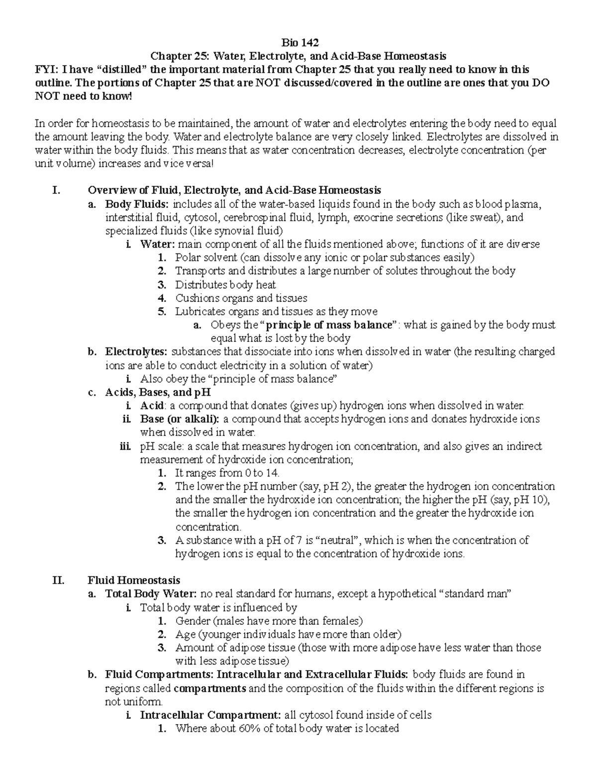 Bio142Chapter 25outline - BIO 142 - Studocu