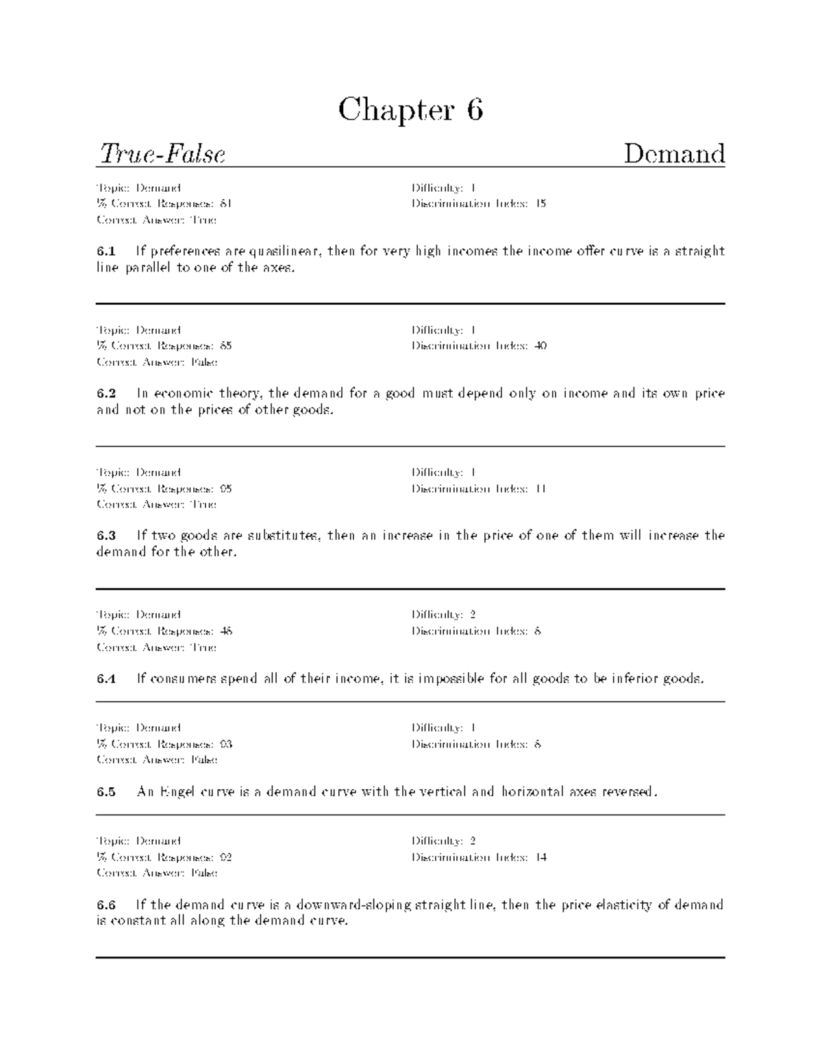 assignment chapter 6 true false quiz (practice)