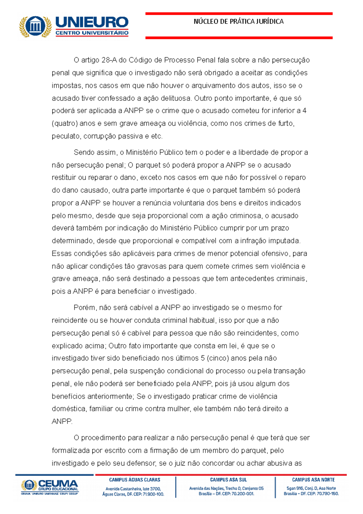 Artigo 28-A ANPP - ANPP - O artigo 28-A do Código de Processo Penal ...