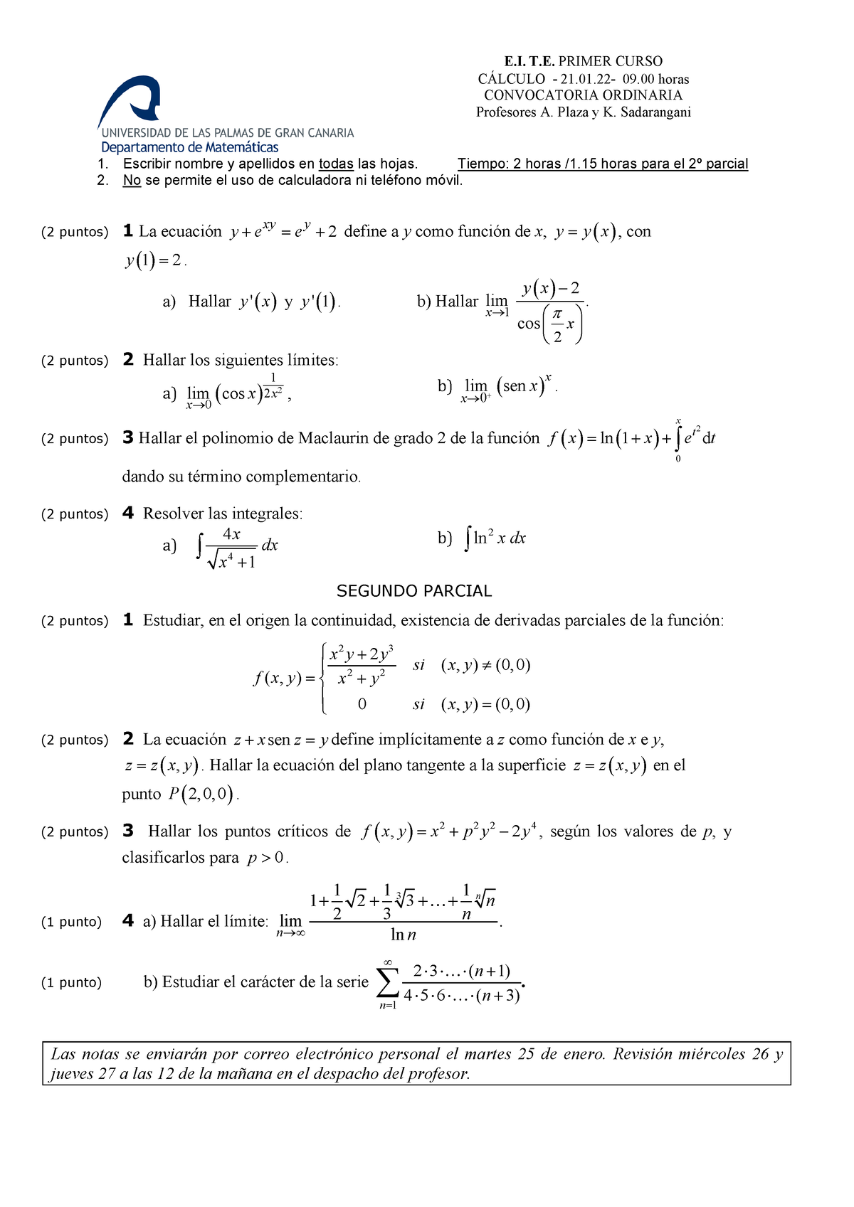 C Ord Ene22 - Sda - E. T. PRIMER CURSO CÁLCULO - 21.01- 09 Horas ...