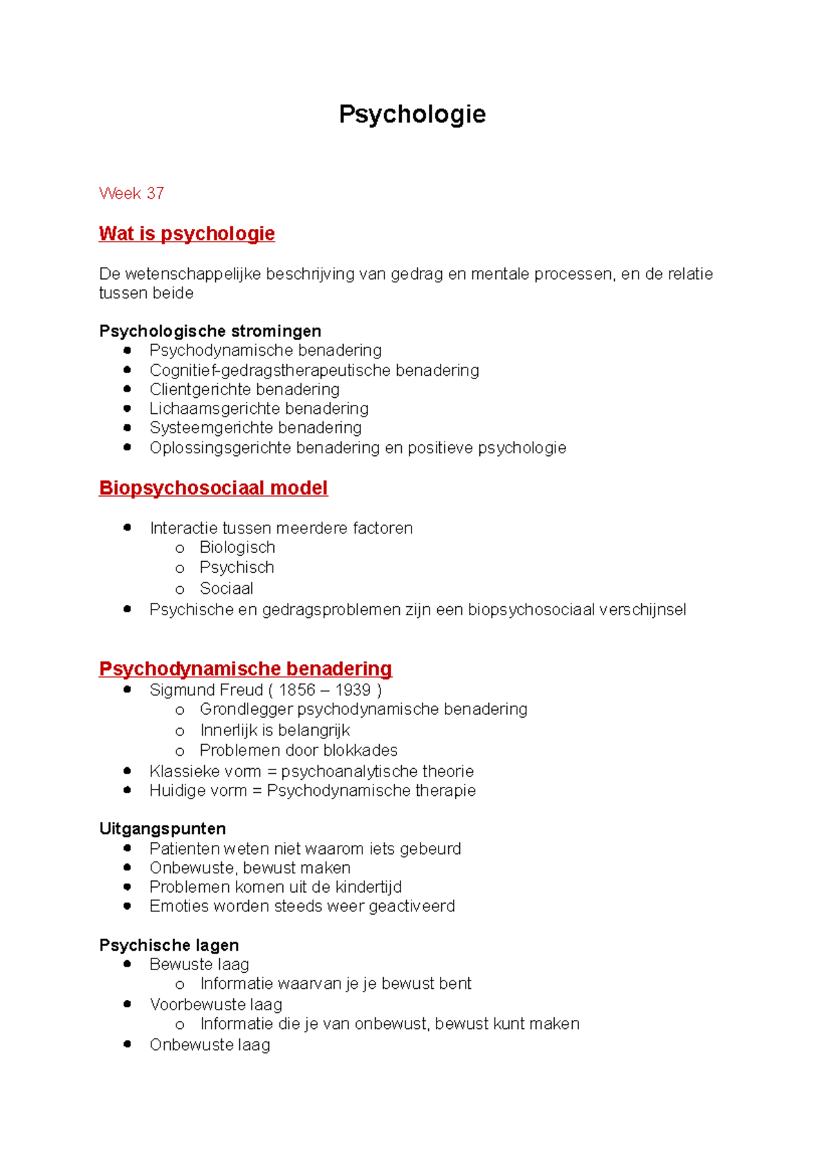 Tentamenvoorbereiding Powerpoints - Psychologie Week 37 Wat Is ...