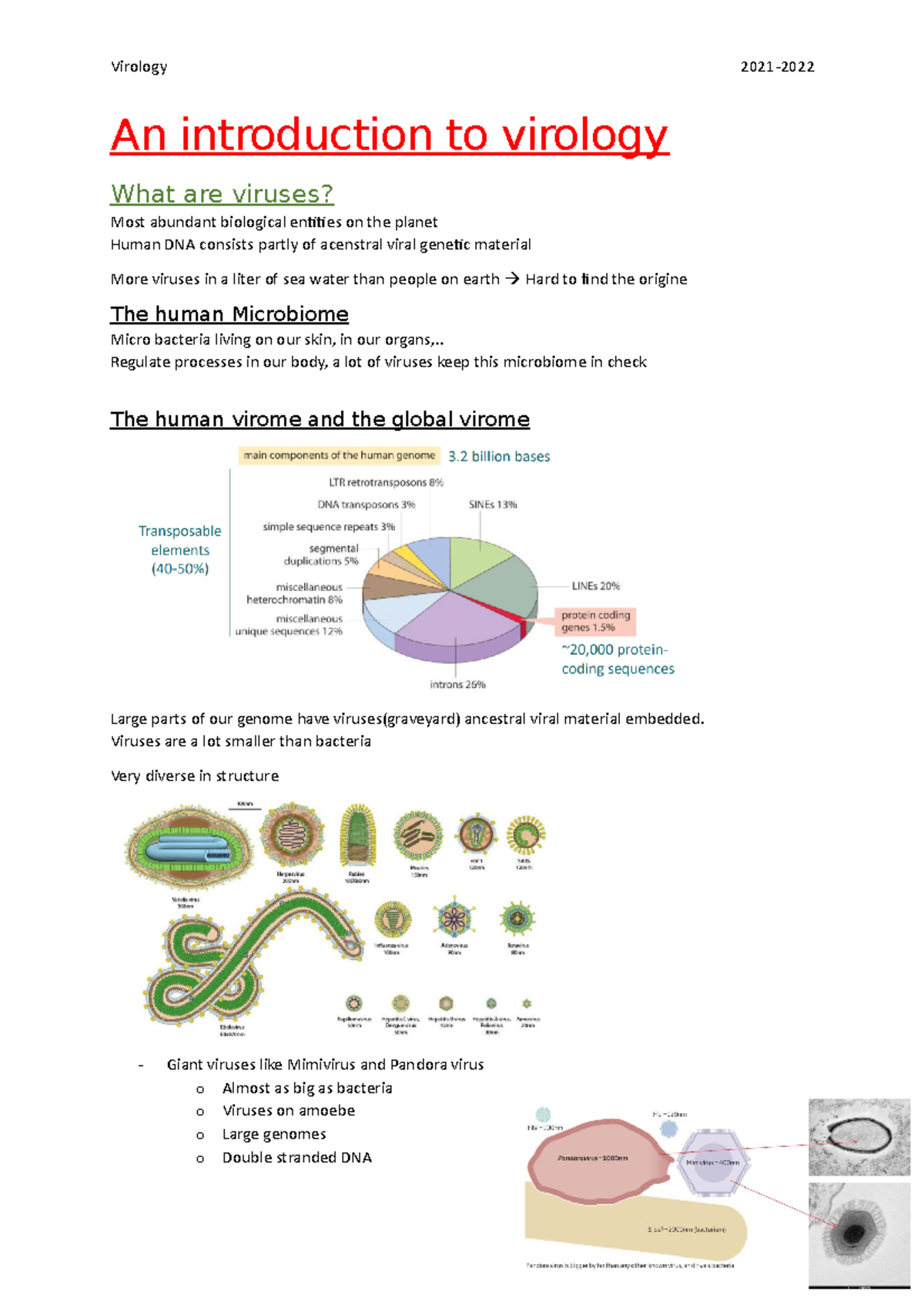 An Introduction To Virology 1 - An Introduction To Virology What Are ...