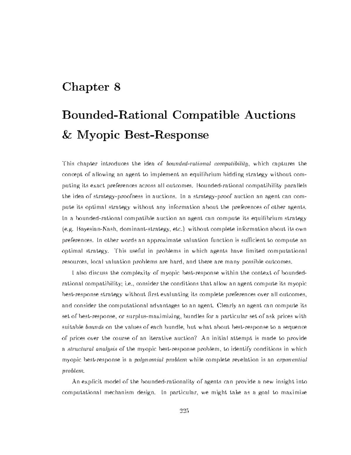 Ch8 - bounded rationality - Chapter 8 Bounded-Rational Compatible ...