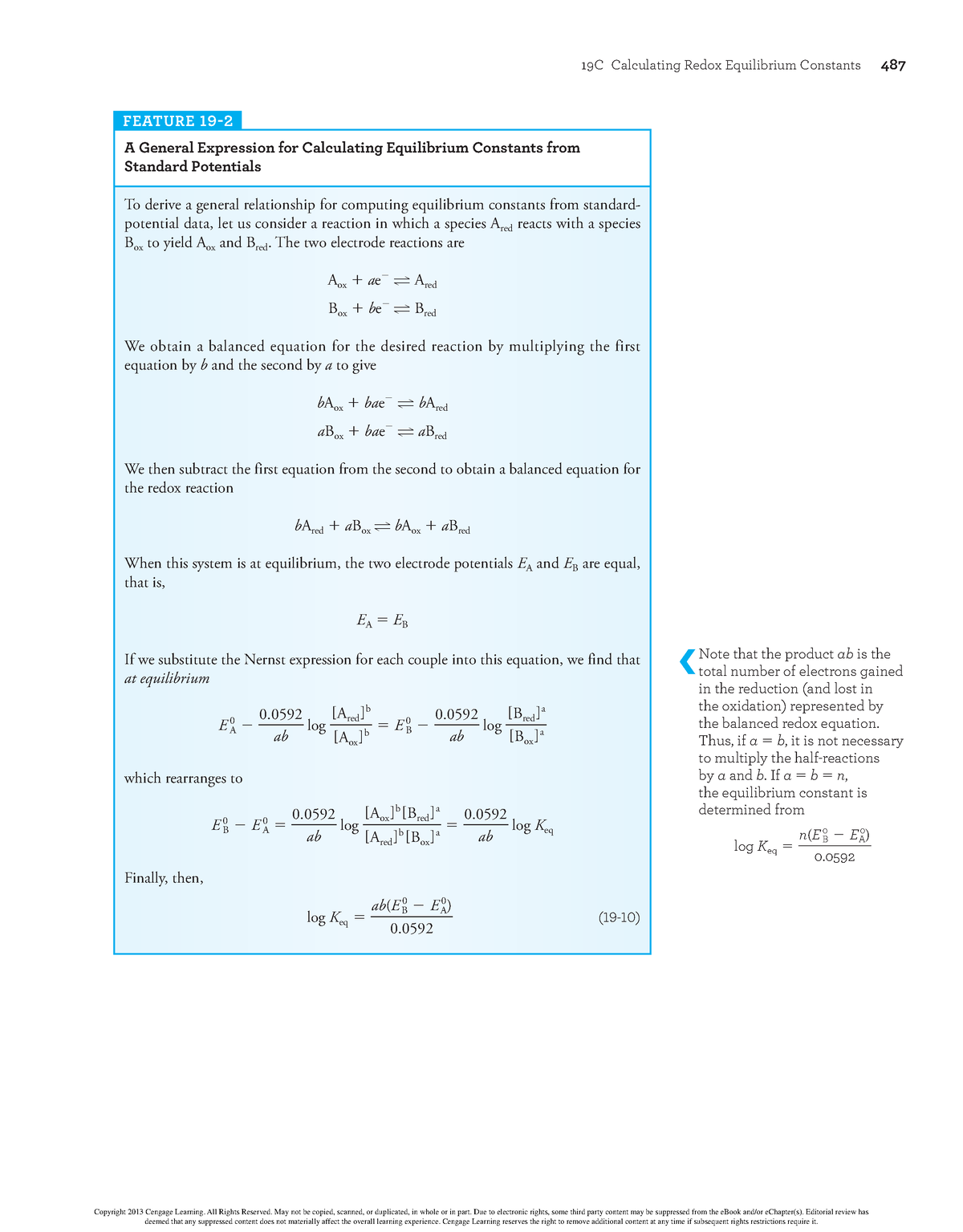 Fundamentals Of Analytical Chemistry 177 - 19C Calculating Redox ...