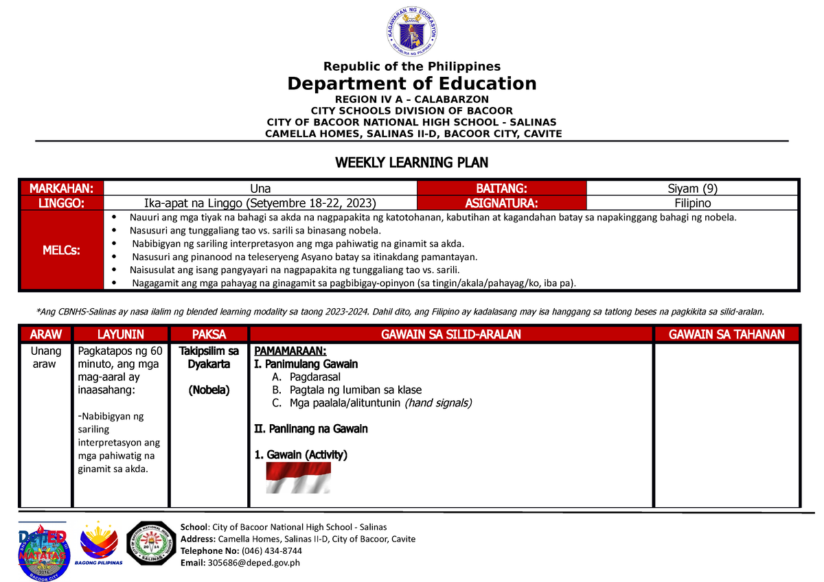 FIL9 Q1 Week4 WLP 2023 2024 Republic Of The Philippines Department Of   Thumb 1200 848 