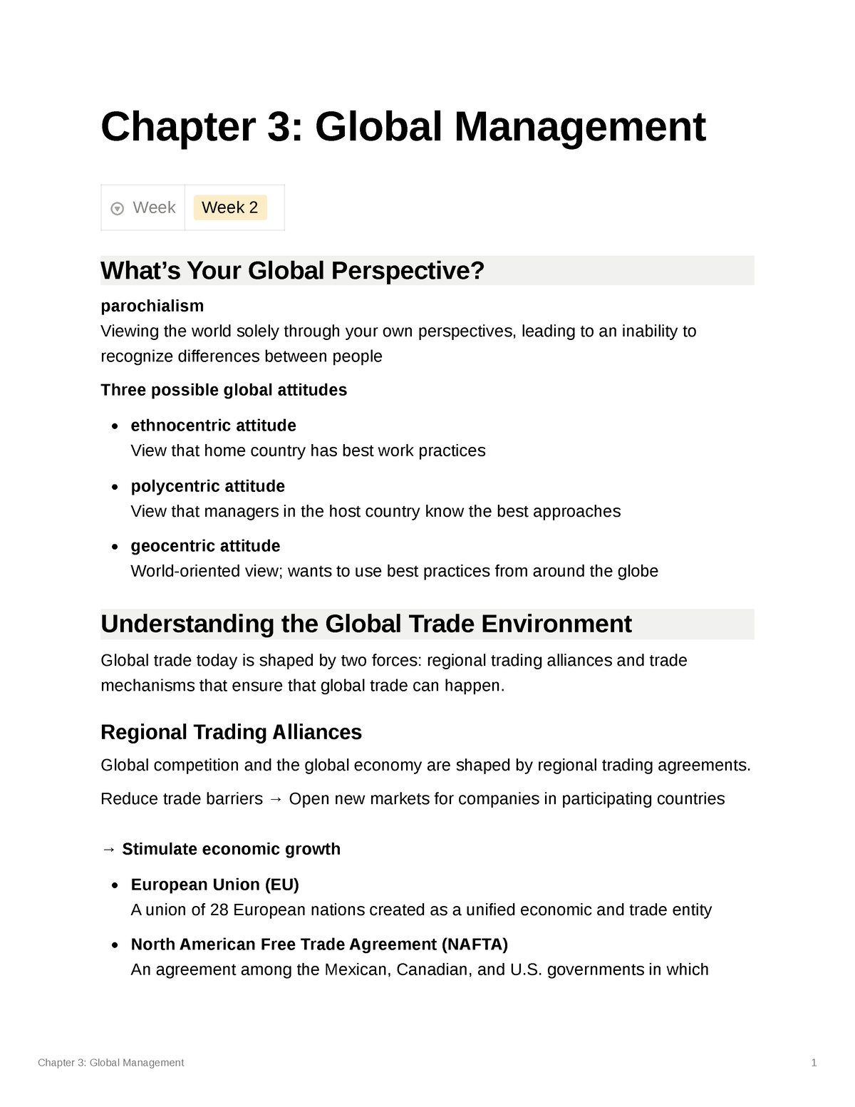 chapter 03 assignment global business