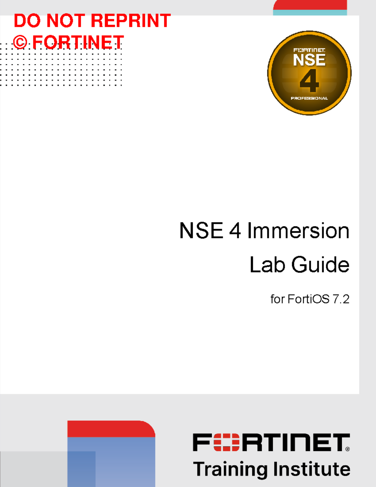 Fortinet Nse 4 Immersion Lab Guide For Fortios 72 - NSE 4 Immersion Lab ...