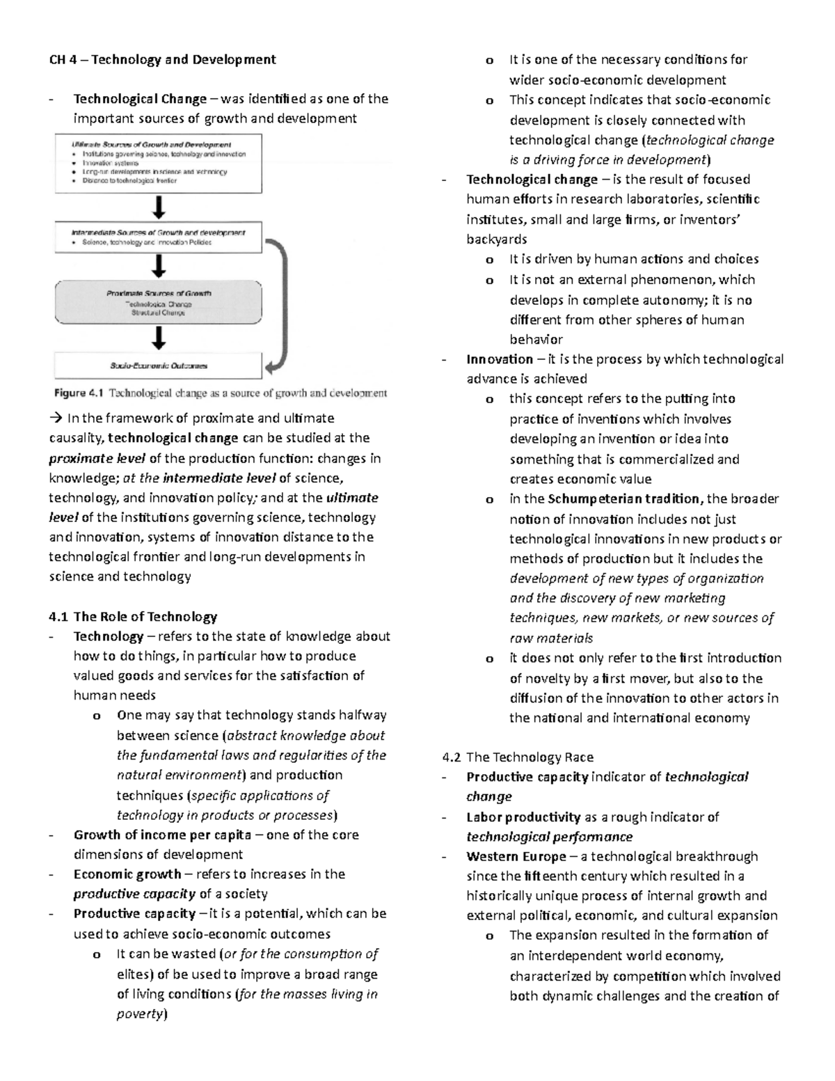 Szirmai CH 4 - CH 4 – Technology and Development Technological Change ...