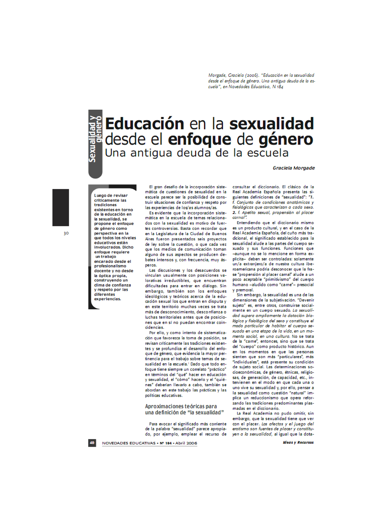 Graciela Morgade-educacion-en-la-sexualidad-desde-el-enfoque-de-genero ...