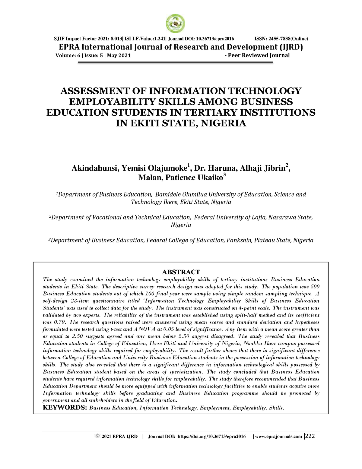 1135pm 40.EPRA Journals-6750 - EPRA International Journal Of Research ...