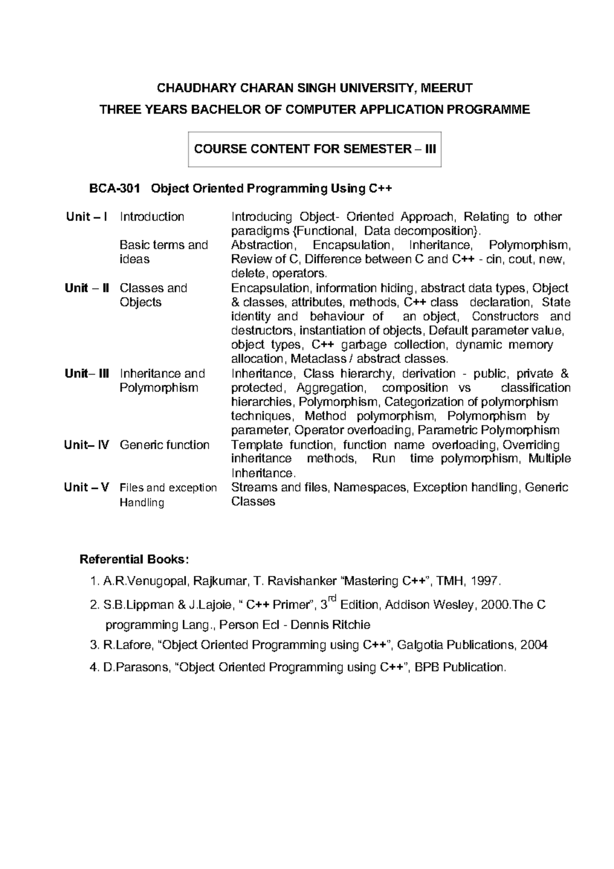 bca-3rd-sem-fhjj-chaudhary-charan-singh-university-meerut-three