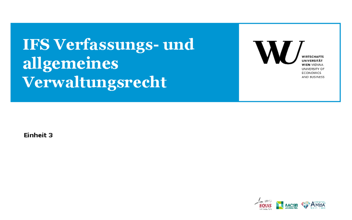 Folien IFS 3. Einheit - Übungsfall - Einheit 3 IFS Verfassungs- Und ...