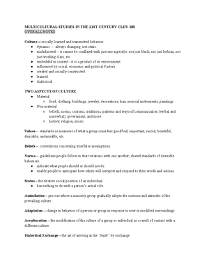 Autoethnography - Writing assignment, authethnography based on student ...