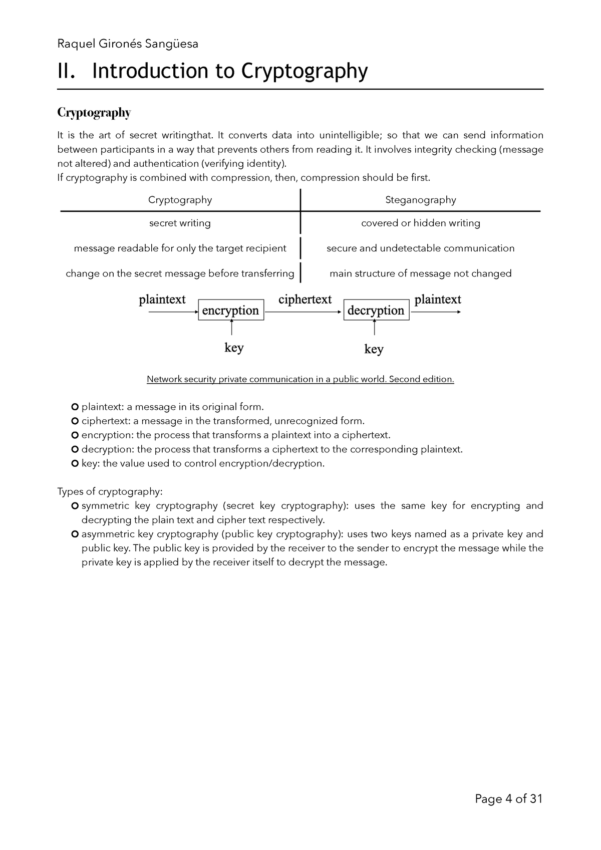 Computer Security-2 - IntroductiontoCryptography - II. Introduction To ...