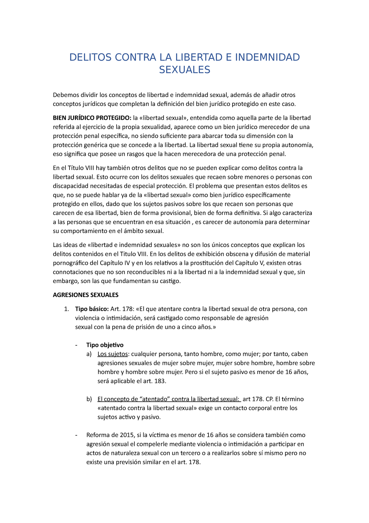 Esquema Delitos Contra La Libertad E Integridad Sexual Delitos Contra La Libertad E Indemnidad 8532