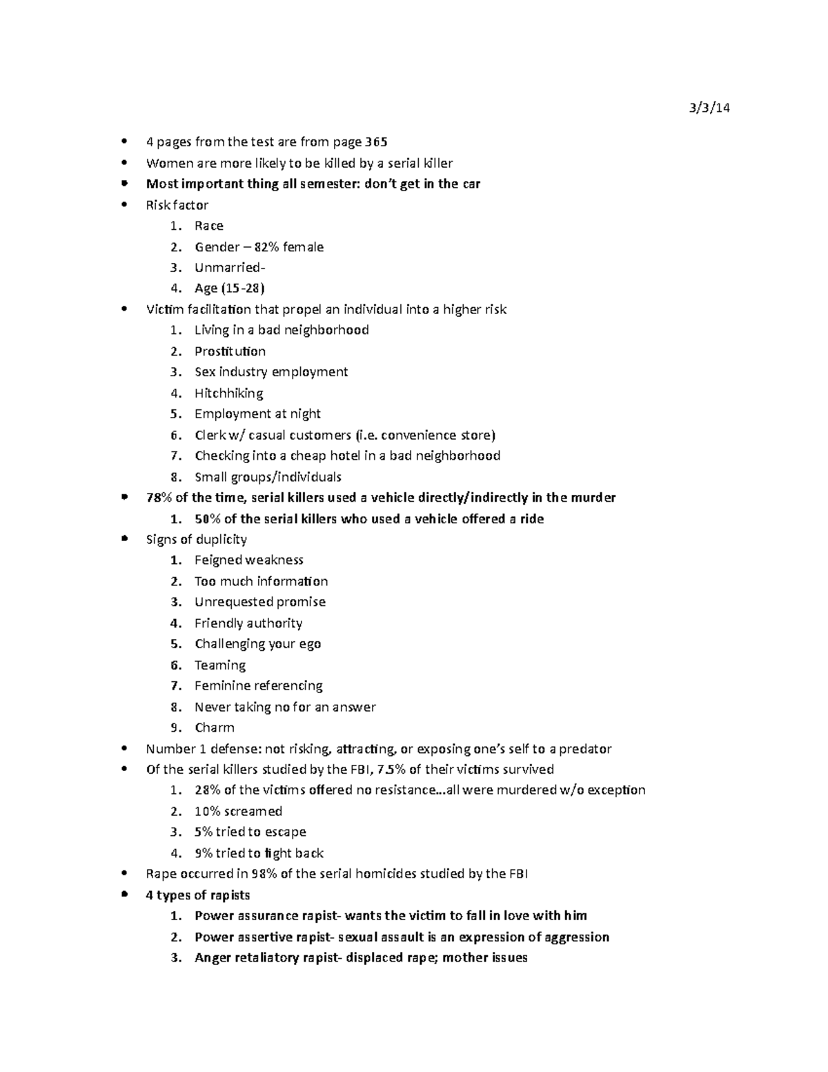 Section 2 - Lecture notes from class taken in spring of 2014 - 3/3/ 4 ...