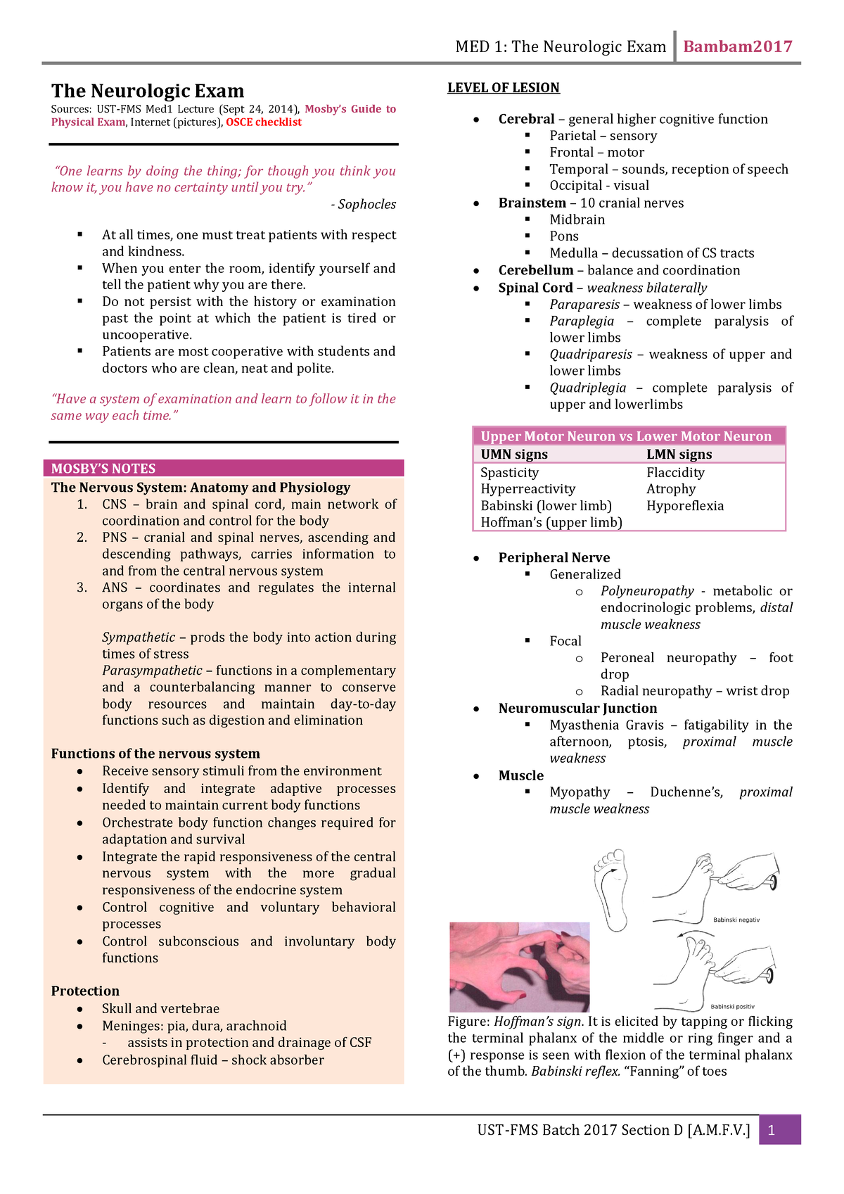 Med1 neurologic-exam - ffffffffffffff - The Neurologic Exam Sources ...