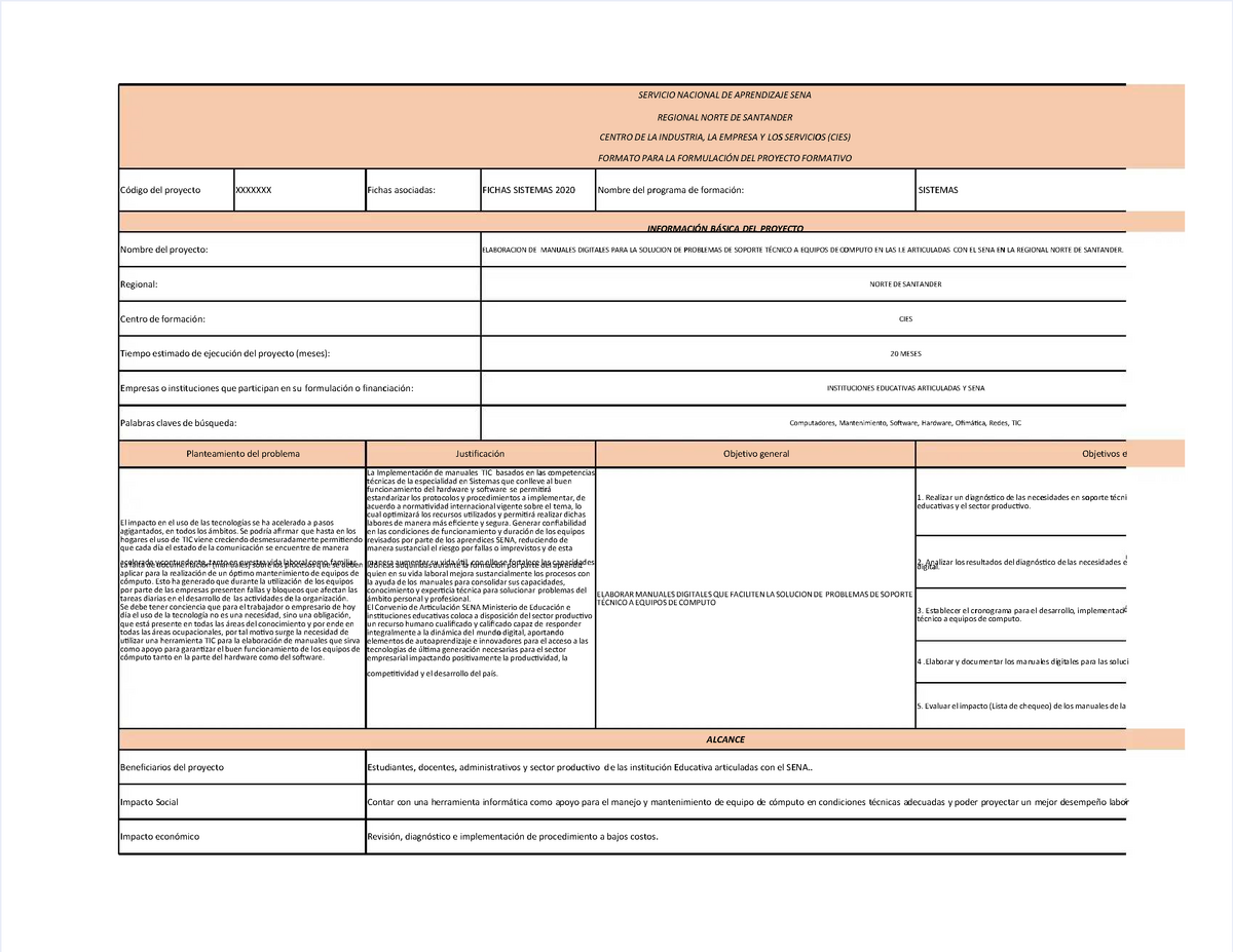 Formato Proyecto Formativo 2020 Ok - _HUTNONI FLONIFLB KH LQUHFKNWLGH ...