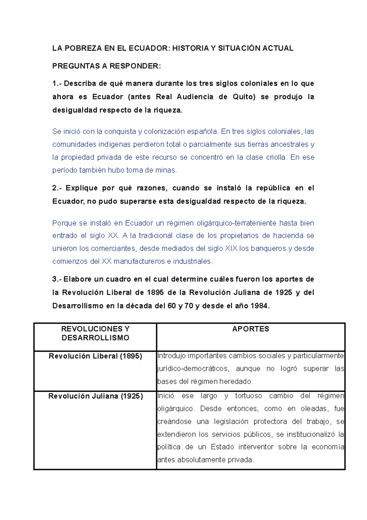 LA Pobreza EN EL Ecuador - LA POBREZA EN EL ECUADOR: HISTORIA Y ...