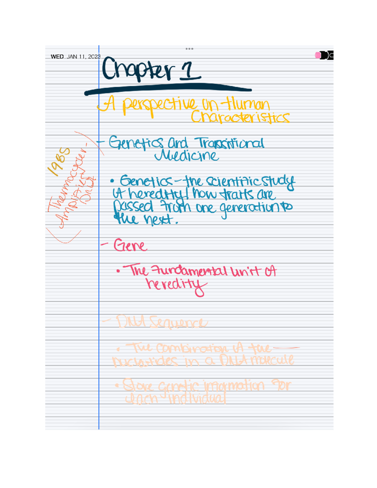 Genetics Notes chap 1 - BIO 318 - Studocu