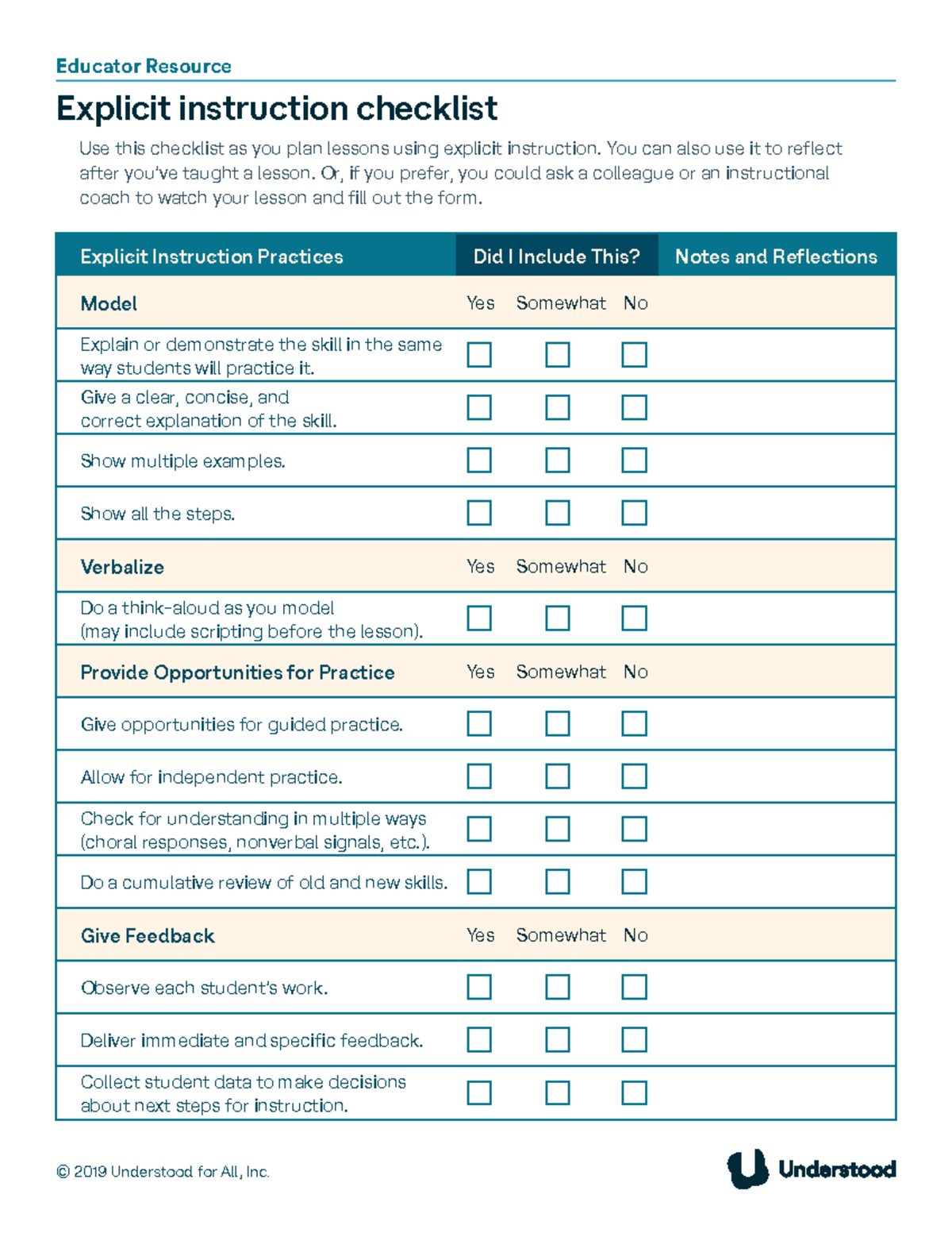 explicit-instruction-checklist-2019-understood-for-all-inc