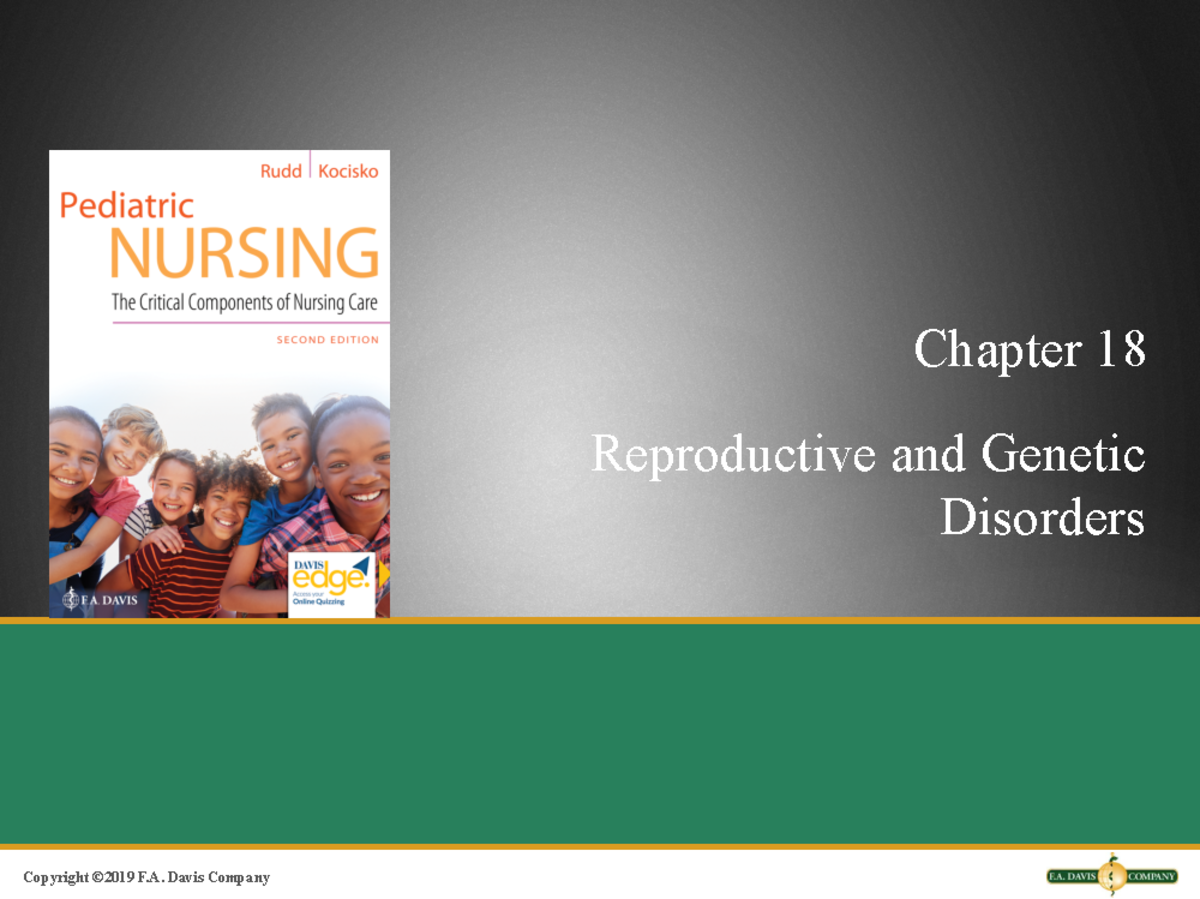 Peds reproductive PPT - Copyright ©2019 F. Davis Company Chapter 18 ...