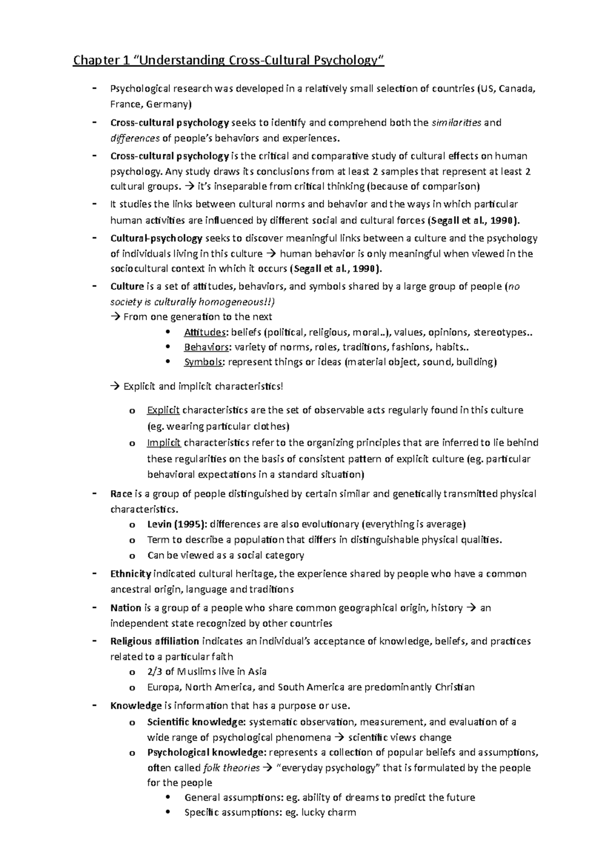 summary-cross-cultural-psychology-chapter-1-understanding-cross