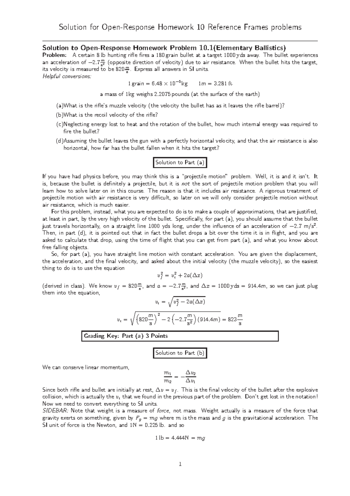 Homework-10-sln - Open Response HW 10 - Solution for Homework 10 ...