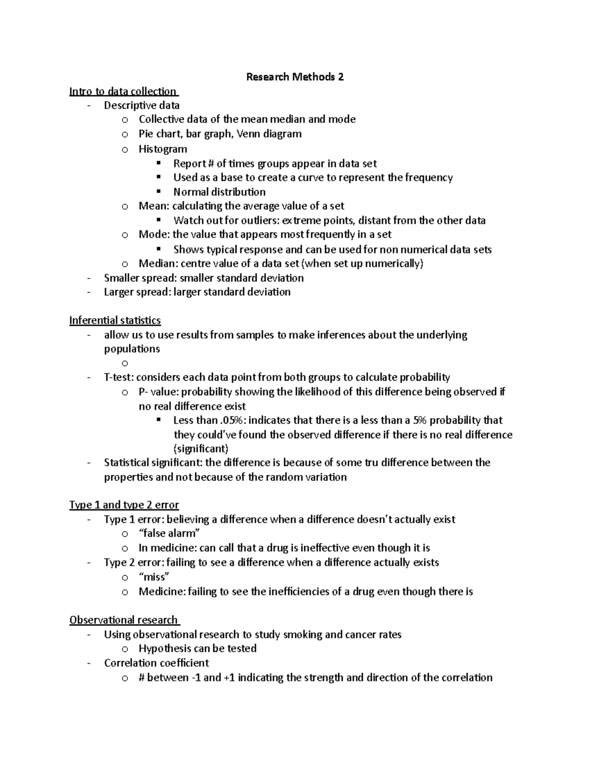 Psych web module 2 week 2- Research methods 2 - Research Methods 2 ...