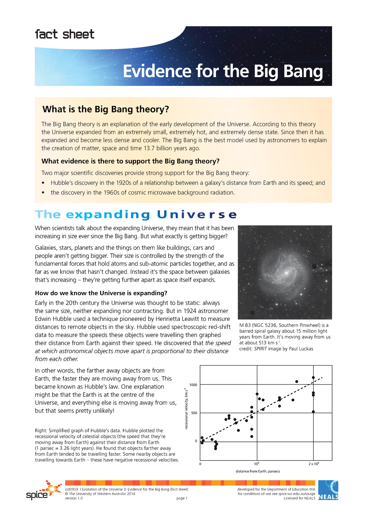 the big bang essay