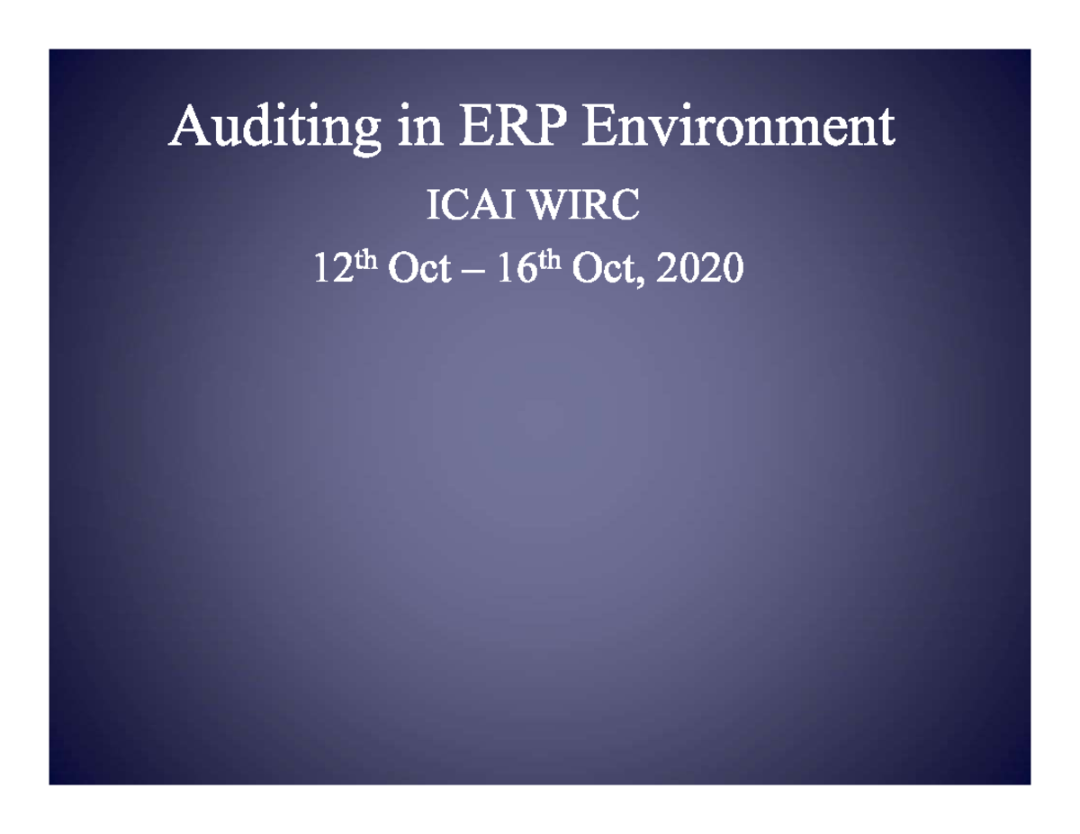 Auditing-Day-one - Auditing-Day-one.pdf - Engineering - Studocu