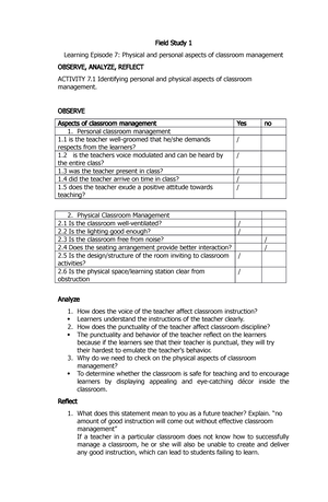 Field Study 1 Ep6 Done - Fs1 Book - Field Study 1 Learning Episode 6 ...