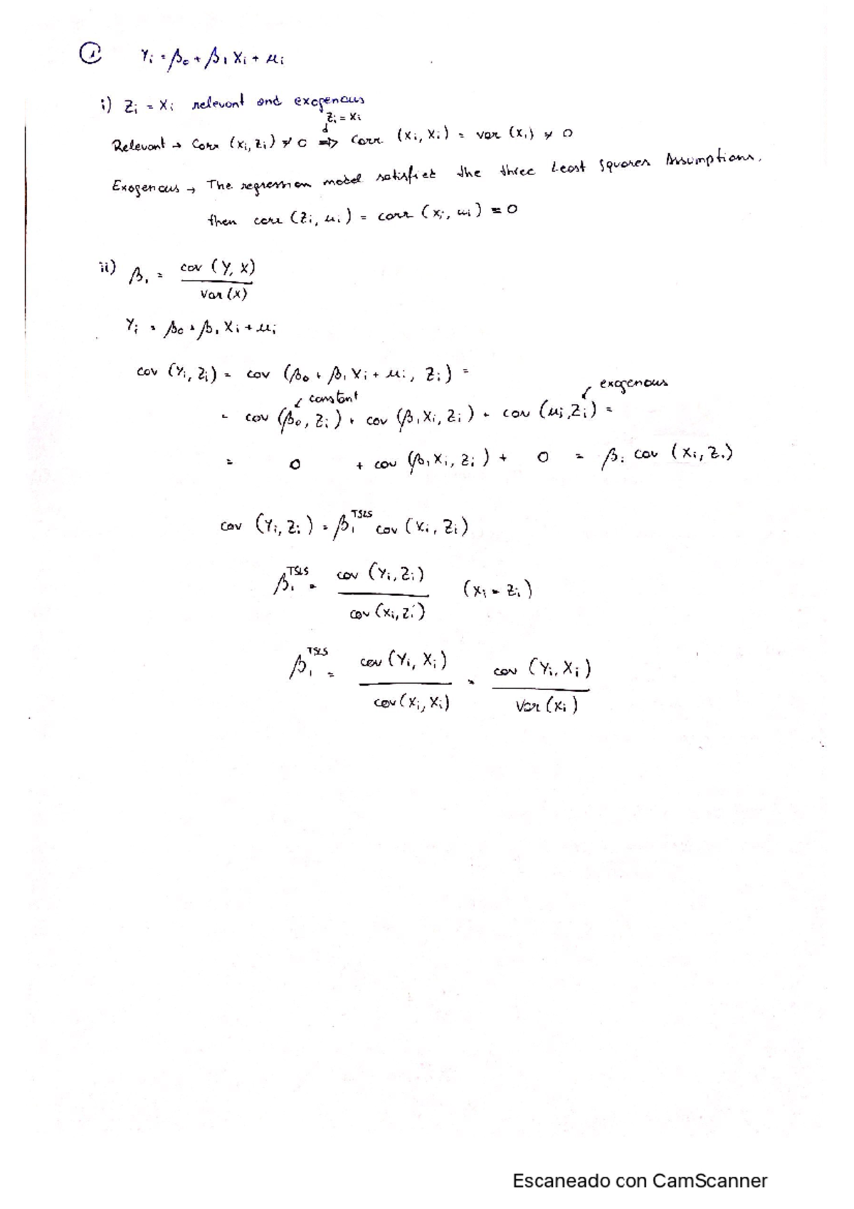 Problem set 3 econometrics 2 - 4.- (i) a) The estimated coefficient ...