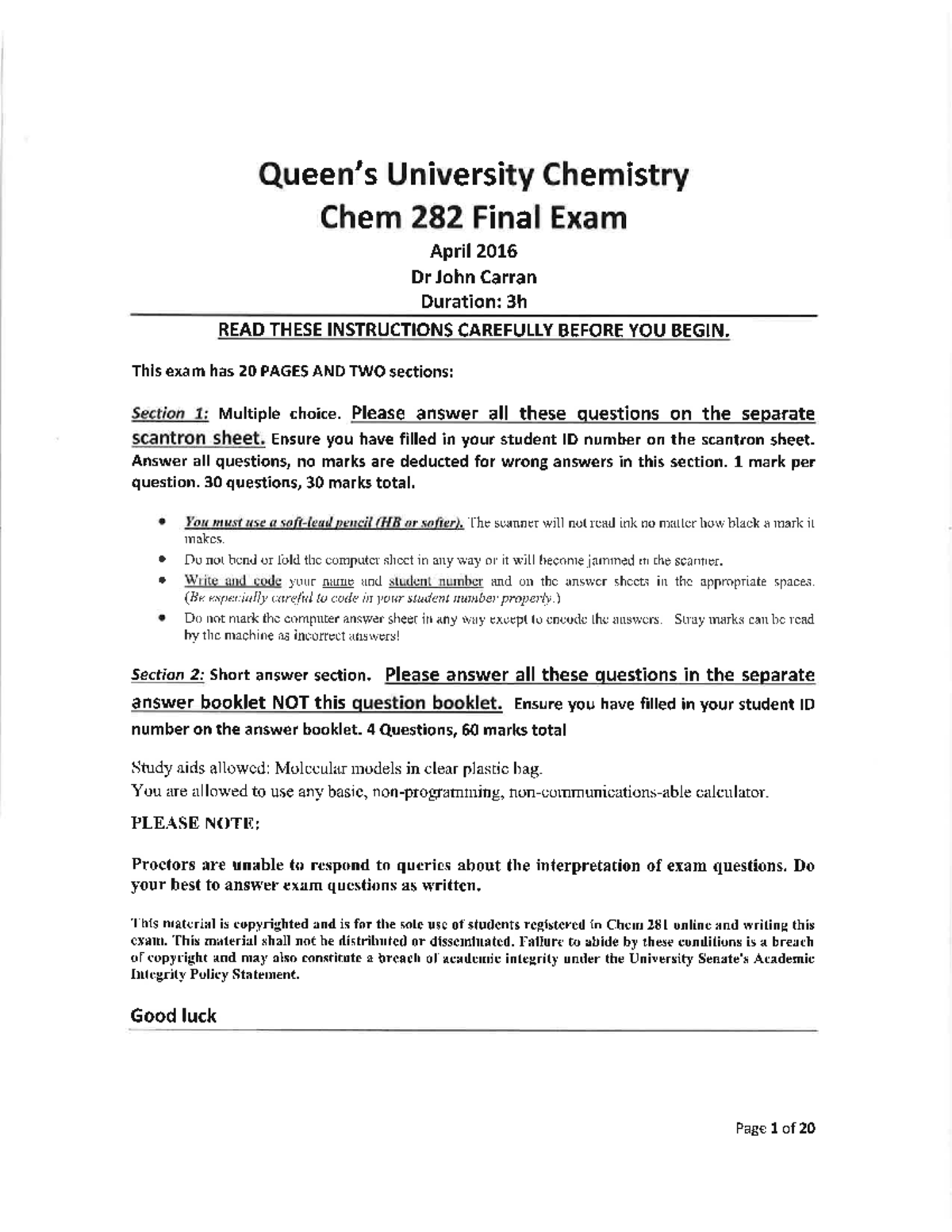 2016 Final Exam - Chem 282 - Studocu