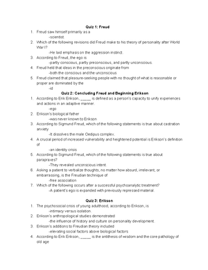 Psych 250 Exam 2 - study guide for exam two - Exam 2a Concepts Non ...