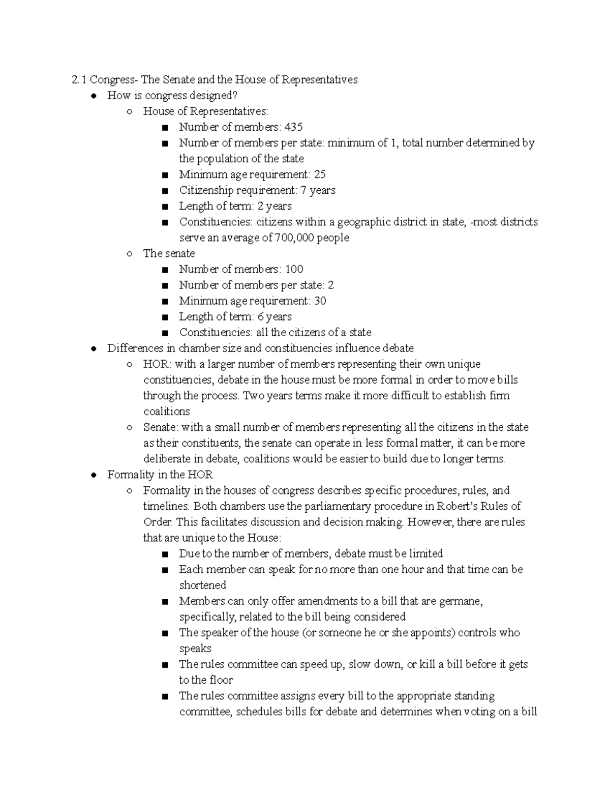 ap gov unit 3 review notes