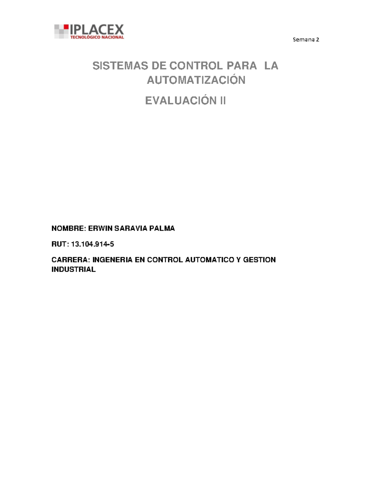 Sistema de Control automatico - SISTEMAS DE CONTROL PARA LA ...
