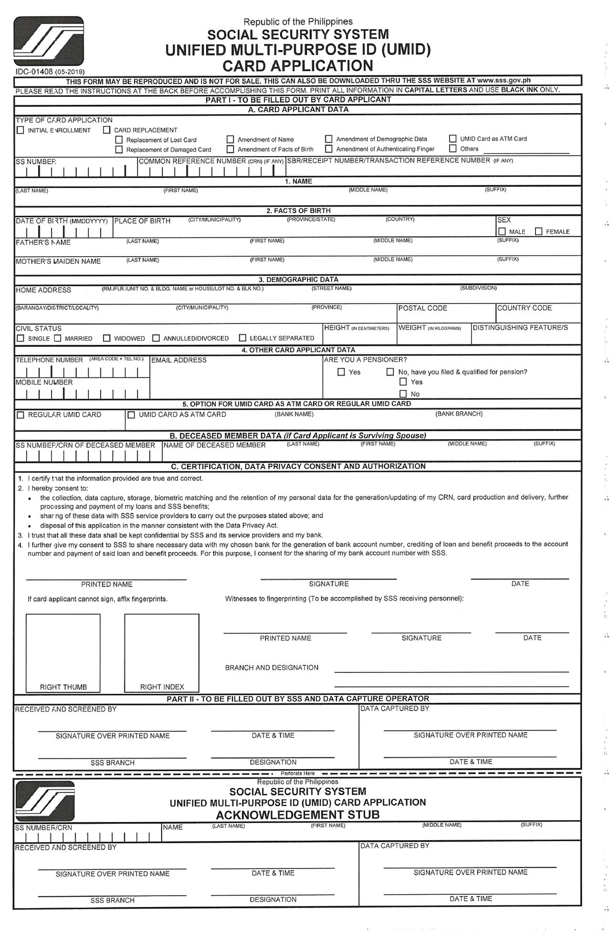 Umid-form - umid application for SSS. umid application for SSS. umid ...