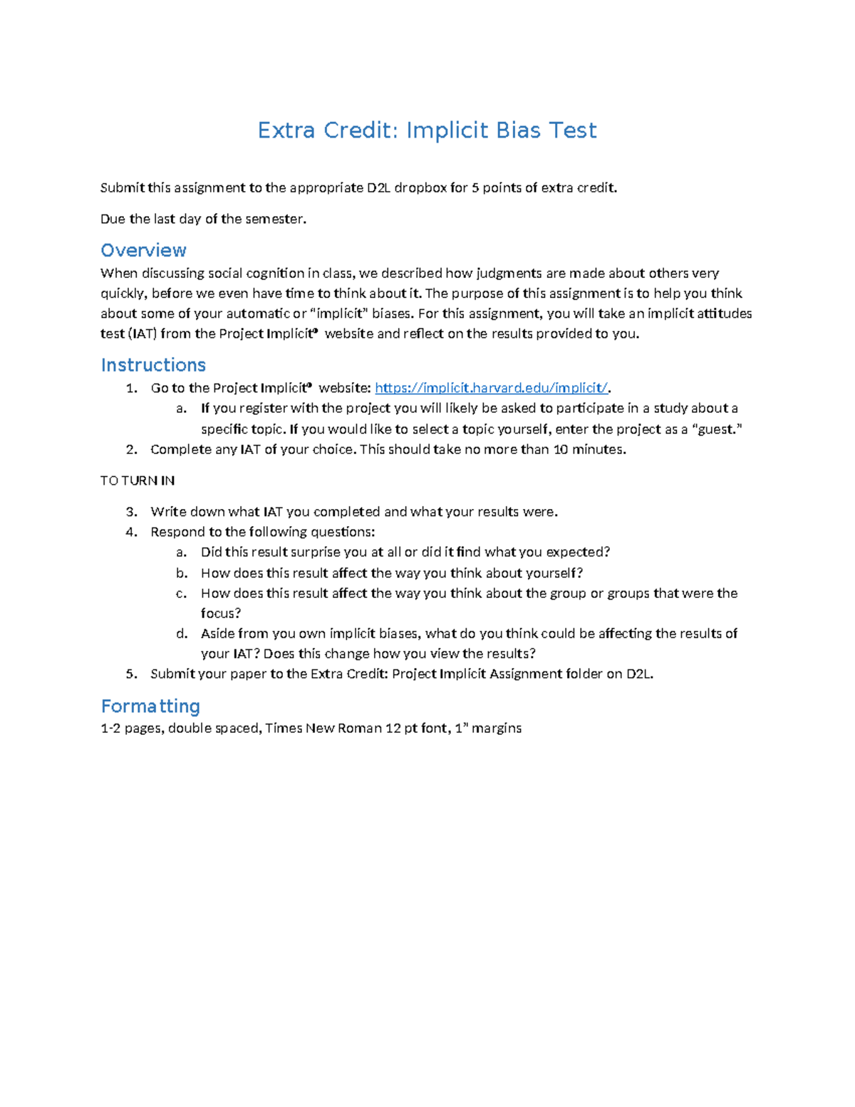 Extra Credit-Project Implicit - Extra Credit: Implicit Bias Test Submit ...