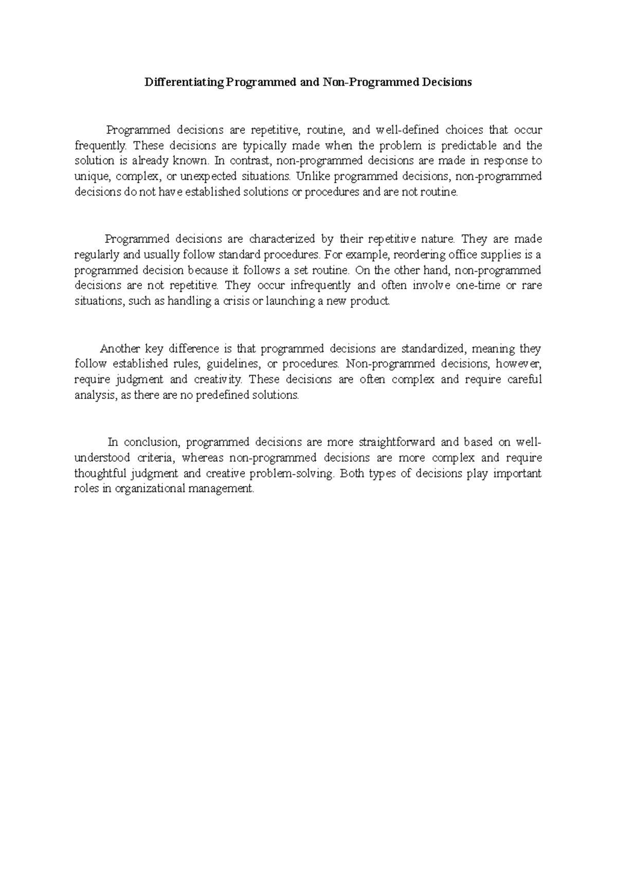 BSL 1 WEEK 5 - example - Differentiating Programmed and Non-Programmed ...