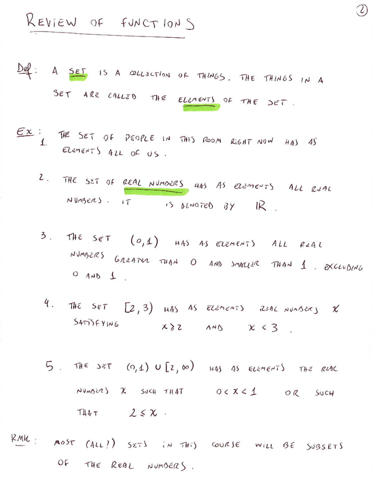 Lecture 01 - Calculus 1000A/B - Studocu