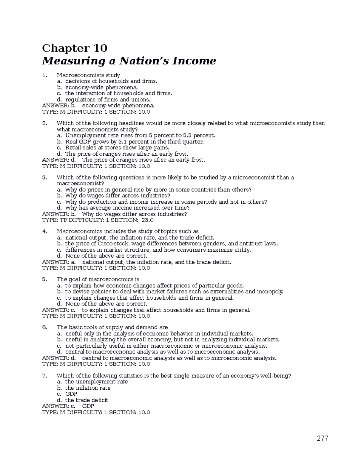 Chapter 10 - English version - Chapter 10 Measuring a Nation’s Income ...
