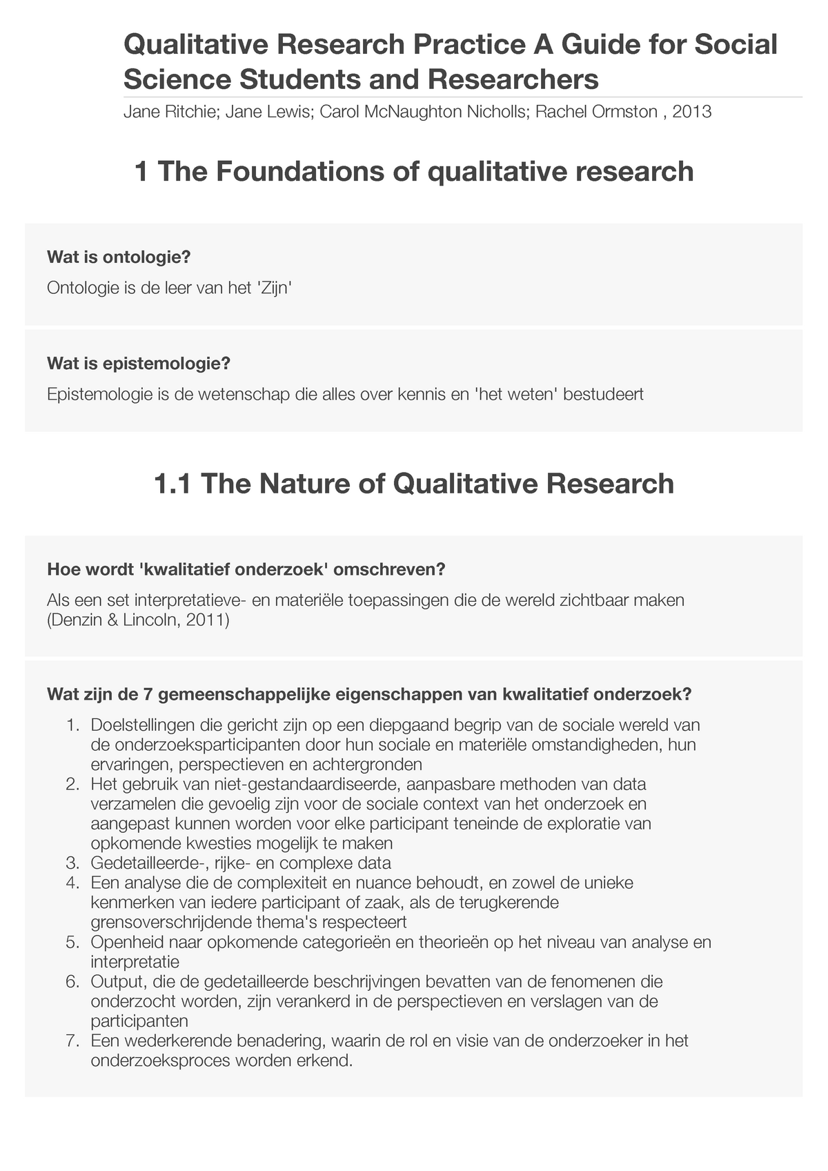 qualitative research kwalitatief onderzoek