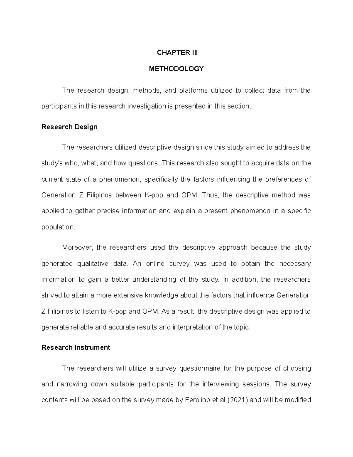 Chapter 3 First Draft - thesis - Integrated Thesis - La Salle - Dasma ...