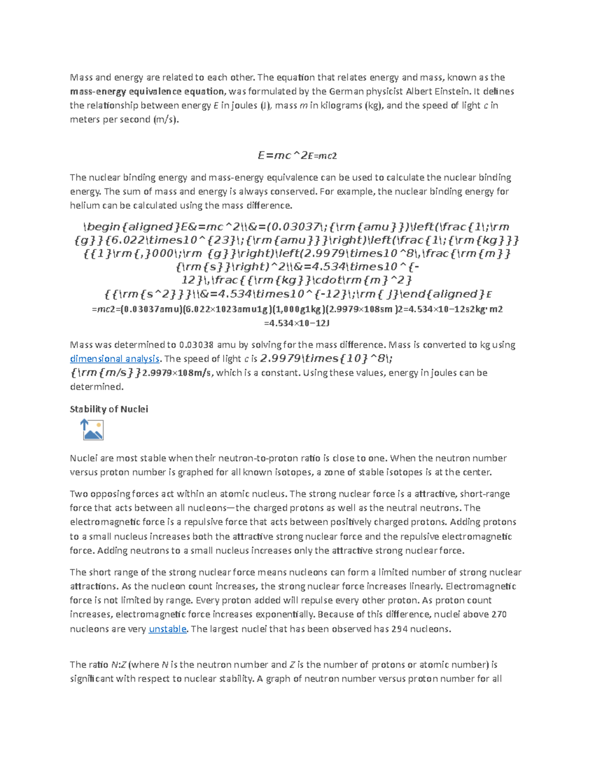 Practicum 1 - Lecture Notes over the nursing course . - Mass and energy ...