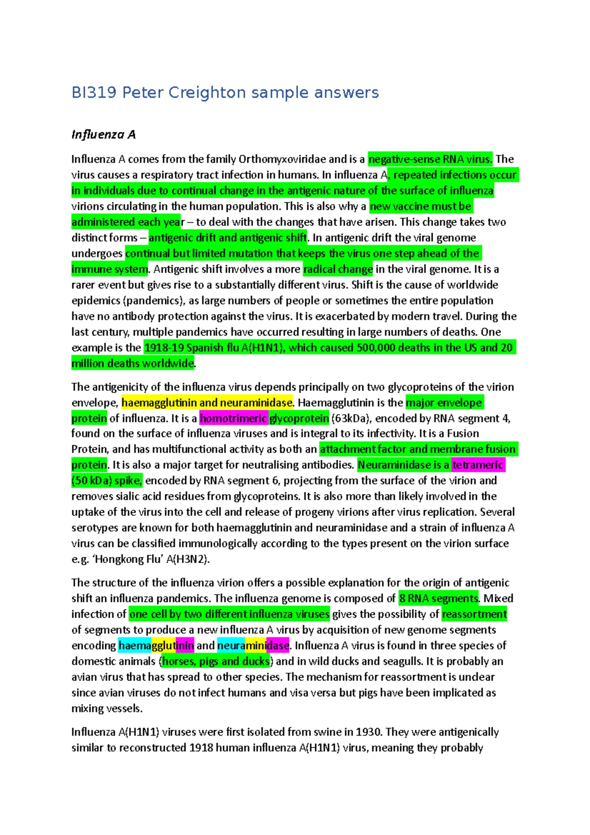 BI319 Practical Exam Sample Paper - BI319 Practical Exam (Sample Paper ...