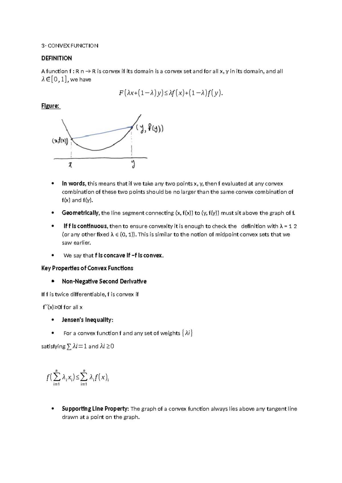 Convex function 3 - ASSIGNMENT - 3- CONVEX FUNCTION DEFINITION A ...