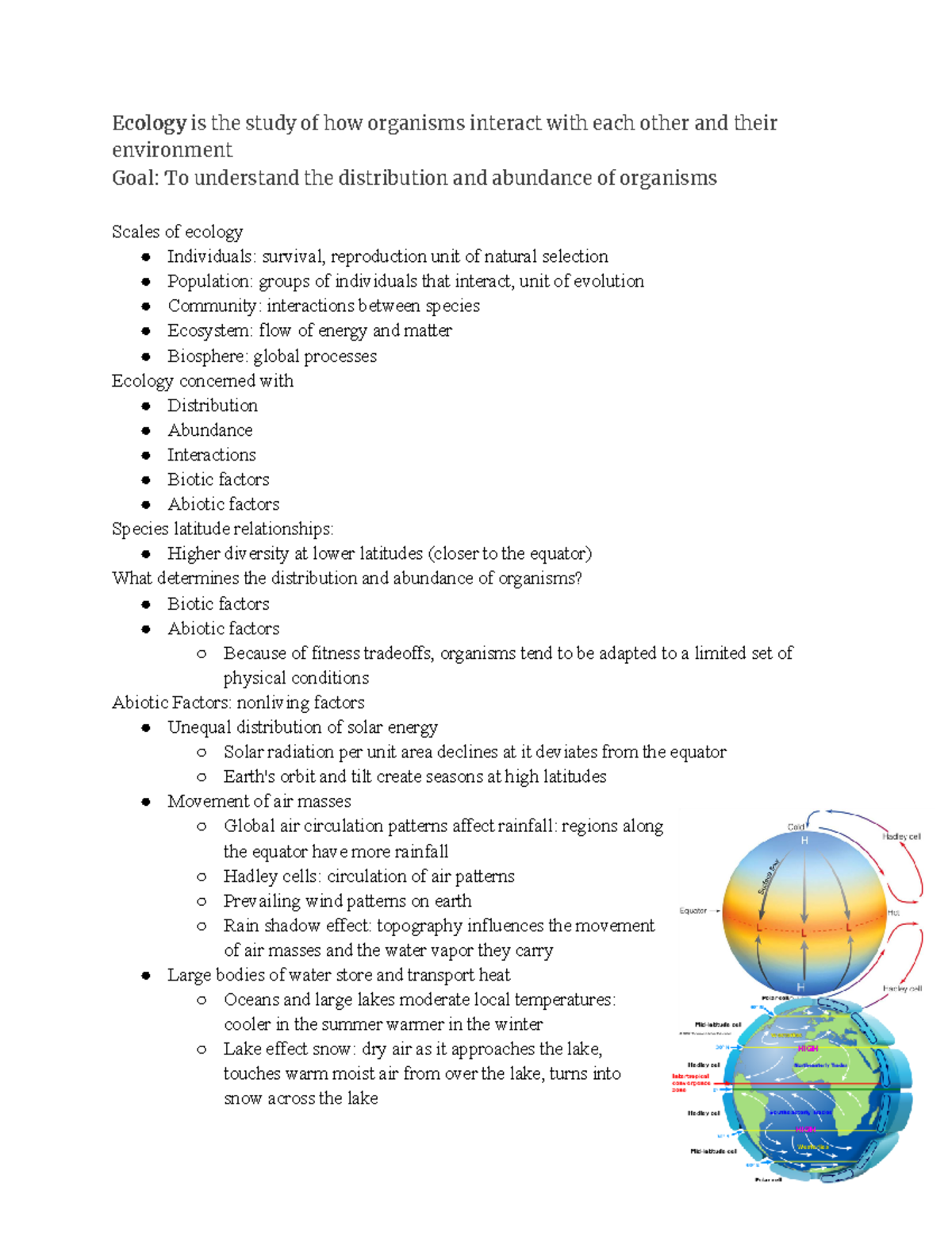 Biology Intro To Ecology - Ecology Is The Study Of How Organisms ...