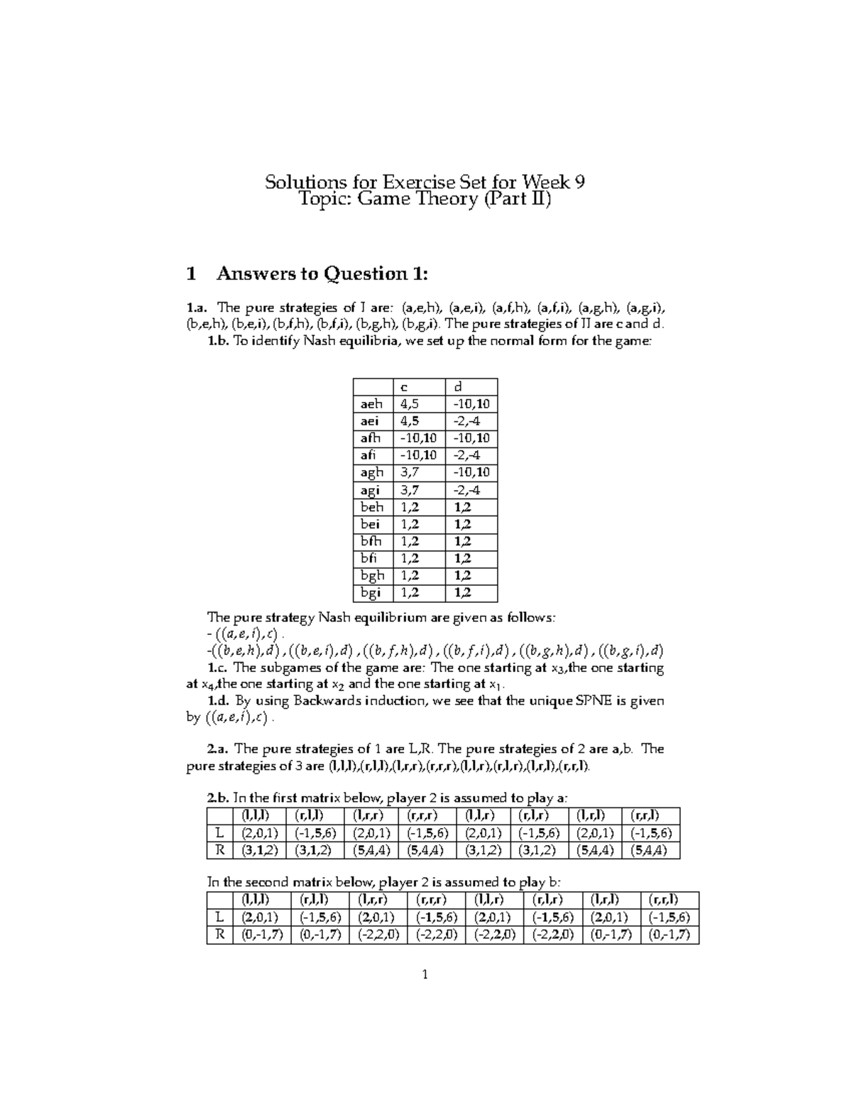 Seminar Week 9 Formal solution - Solutions for Exercise Set for Week 9 ...