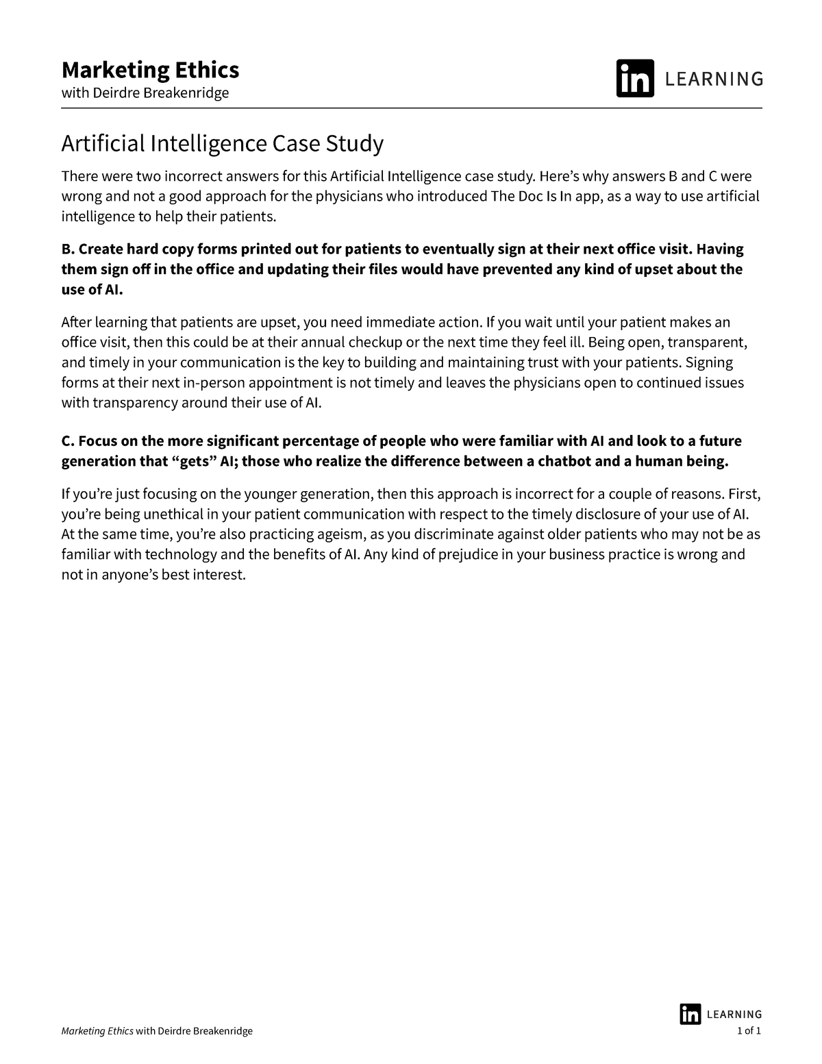 write a case study on artificial intelligence